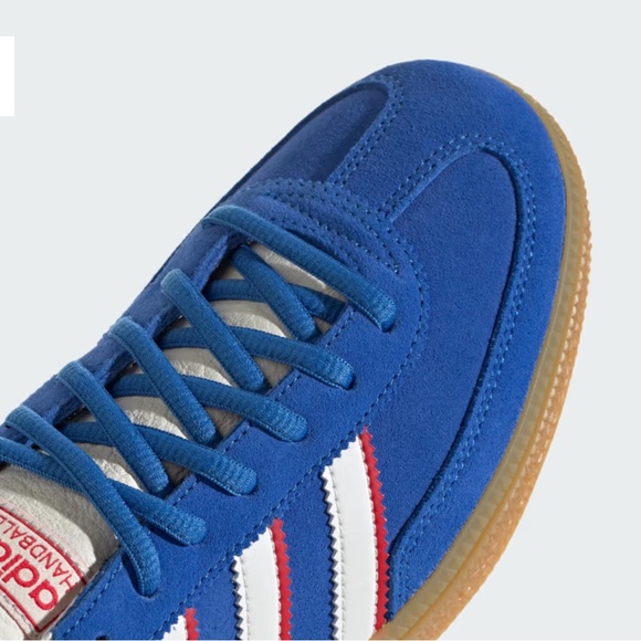 NWT Adidas Handball Spezial Shoes Blue / Cloud White / Better Scarlet Womens 5.5 - Picture 9 of 10